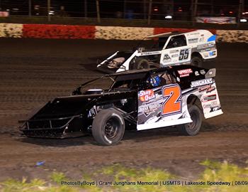 Lakeside Speedway (Kansas City, KS) – United States Modified Touring Series – Grant Junghans Memorial – August 8th-9th, 2024. (Todd Boyd photo)