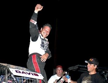 Charles Davis, Jr., celebrates