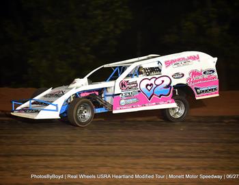 Monett Motor Speedway (Monett, MO) – USRA Heartland Modified Tour (HMT) – Larry Phillips Memorial – June 27-28, 2025. (Todd Boyd photo)