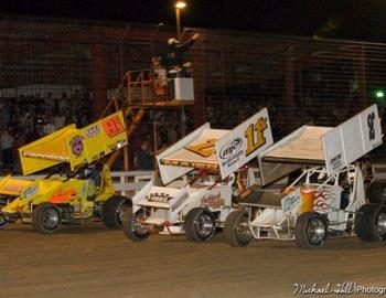 Stu Snyder (2d), Garry Lee Maier (11x) and Jon Freeman (81) lead the three wide