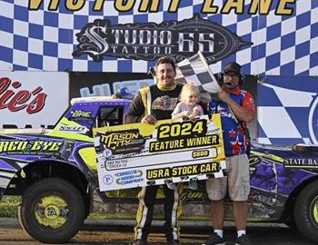 Chanse Hollatz wins at Mason City Motor Speedway on July 14