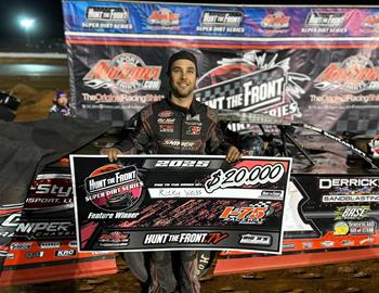 Ricky Weiss collected $20,000 for his Hunt the Front Super Dirt Series win at I-75 Raceway (Sweetwater, Tenn.) on Saturday, March 8, 2025.