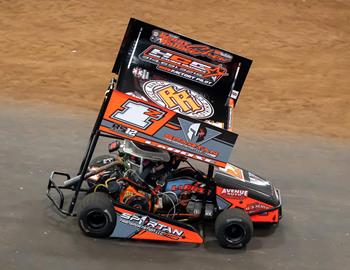 Doe Run Indoor Track (Palmyra, MO) – Doe Run Indoor Series – February 2nd-3rd, 2024. (St. Louis Dirt Track Racing photo)