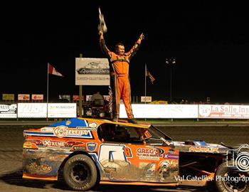 Brandon Rehill won at Victory Lane Speedway on September 28