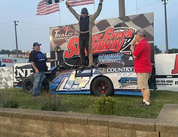 Caden Neisius claims his 1st ever Victory at Deer Creek Speedway on July 27