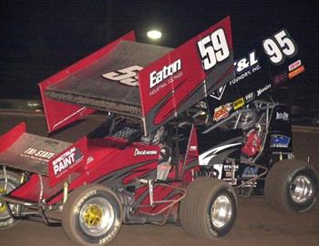 Dex Eaton (59) and Matt Covington (95)