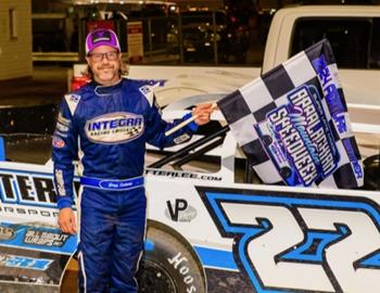 Gregg Satterlee wins during the Appalachian Mountain Speedweek stop at Hagerstown Speedway on June 9