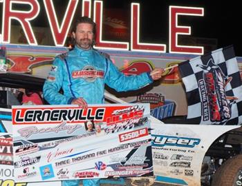 Lernerville Speedway (Sarver, PA) – Zimmer’s United Late Model Series (ULMS) – Willie & Conda McConnell Memorial – May 13th, 2022. (Howie Balis photo)