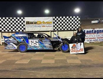 Douglas Belongia, Jr won at Escanaba Speedway on June 7.