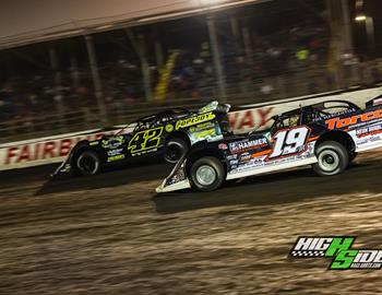 Fairbury Speedway (Fairbury, IL) – World of Outlaws Case Late Model Series – Prairie Dirt Classic – July 28th-29th, 2023. (High Side Race Shots Photo)