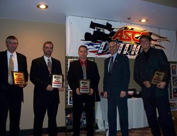 Patriots perfect attendance - Ray Preston, Don Adamczyk, Chuck Hebing, Mike Emhof, Jared Zimbardi