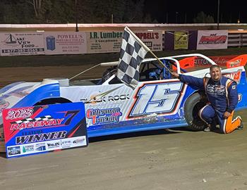 Chad Sines banked his first RUSH Crate Late Model win at Raceway 7 (Conneaut, Ohio) on Saturday, June 10.