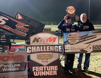 Gunnar picked up a win at Sweet Springs (Mo.) Motorsports Complex on Sept. 8-9.
