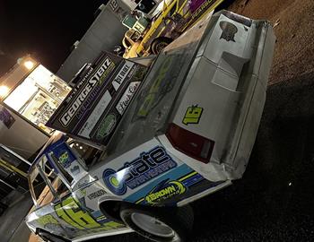 claimed a win during the IMCA Racing Stock Car feature at Merced Speedway on Saturday, October 26 during the George Steitz Dirt Nationals