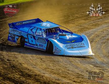 Tyler Kuykendall claims his first ever career win at Salina Highbanks Speedway on May 31.