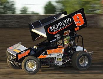 Gary Wright in action at Kansas Citys Lakeside Speedway