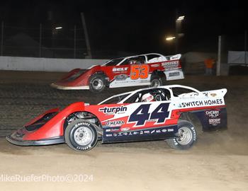C.J. Speedway (Columbus Junction, IA) – Malvern Bank East Series – Tony Stewart Tribute – June 14th, 2024. (Mike Ruefer Photo)
