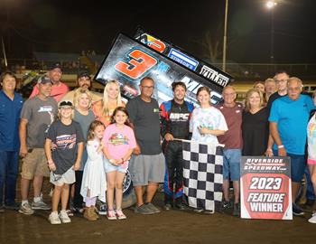 Howard Moore won the Fall Nationals feature at Riverside International Speedway on Saturday, Sept. 30.
