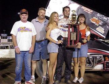 Brian Brown and the Doogs team in victory lane