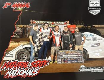 Jeff Taylor won during the Friday Night portion of the Natural State Nationals at Two Dollar Pistol Speedway on October 25