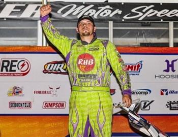 Tyler Erb wins the DIRTcar Summer Nationals tour at Butler Motor Speedway on July 11