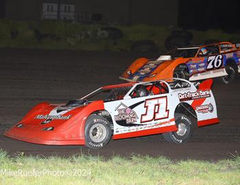 Adams County Speedway (Corning, IA) – Malvern Bank East / West Series – Ray Houck Memorial – July 27th, 2024. (Mike Ruefer Photo)