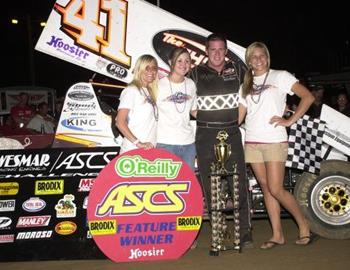 Jason Johnson in victory lane