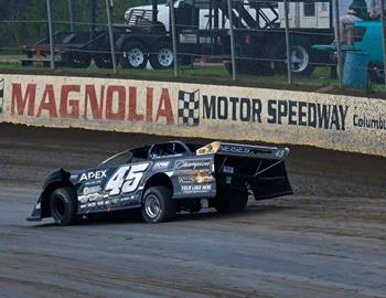 Chase Holland competes at Magnolia Motor Speedway during the 2024 season.