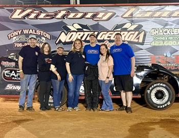 Hayden Swaney won the 602 Crate division at North Georgia Speedway on April 19.