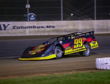 Clay in action at Magnolia Motor Speedway. *(Clay Fisher image)*