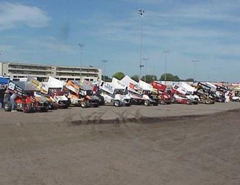 Nearly 120 cars packed the pit area for Knoxvilles ASCS 360 Nationals