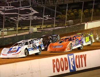 Jordan in action at Bristol Motor Speedway on April 1 with the American All-Star Series. (Zack Kloosterman /  ZSK Photography image)