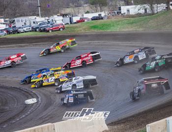 Salina Highbanks Speedway (Pryor Creek, OK) – XR ONUM Modifieds – XR Dominator – March 21-22, 2025. (HighSide Race Shots photo)