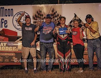 Eli Ross and team are excited after their first win, which occurred at Oklahoma Sports Park on May 18.