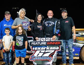 Shane Gibbons won the Arkansas Factory Stock feature at Texarkana’s 67 Speedway on May 9.