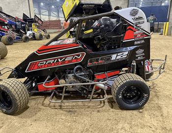 Zander LaRose takes on the Junior Sprints class in the Open Wheel Shootout at the Southern Illinois Center (DuQuoin, IL) on March 14-15, 2025.