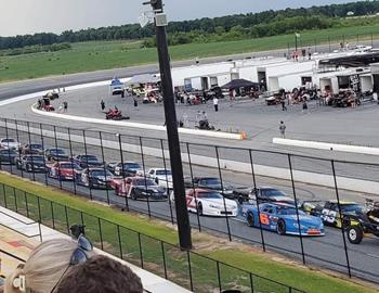 Brandon Lopez on the front row to start the 100-lapper at Cordele Motor Speedway (Cordele, GA) on June 29, 2024. (Cordele Motor Speedway photo)