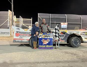 Mike Bores who won at Attica Raceway Park on August 23