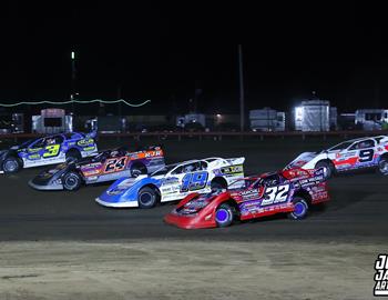 Farmer City Raceway (Farmer City, IL) – World of Outlaws Late Model Series – Illini 100 – April 11th-12th, 2025. (Josh James Artwork)