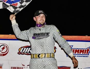 Tyler Erb wins Brownstown Bullring on June 21.