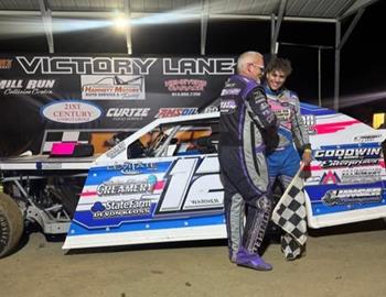 Brendan Warner won at Eriez Speedway on May 25.
