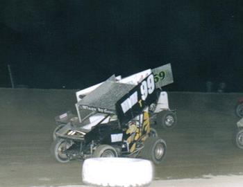 Three-wide action through a corner.