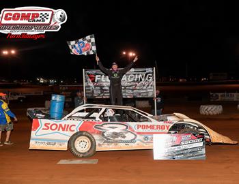 Dillon picked up $5,000 for his Spooky 50 opener win on Oct. 20 at Super Bee Speedway with the COMP Cams Super Dirt Series.