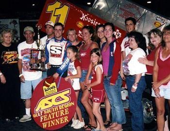 Ray Allen Kulhanek and company in victory lane