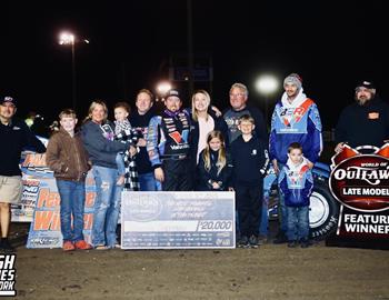 Farmer City Raceway (Farmer City, IL) – World of Outlaws Late Model Series – Illini 100 – April 11th-12th, 2025. (Josh James Artwork)