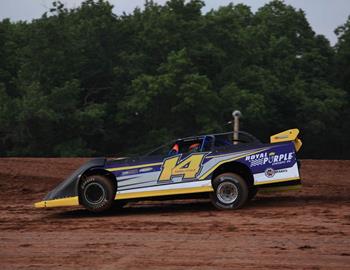 Dan Angelicchio won the 604 Crate Late Model feature at Latrobe (Pa.) Speedway on Saturday, Oct. 7.