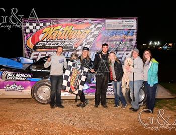 Nicholas Phillips won the Sportsman feature at Wartburg (Tenn.) Speedway on Saturday, April 20.