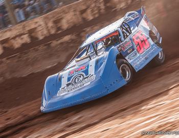 Cherokee Speedway (Gaffney, SC) – Carolina Clash Super Late Model Series & Mid-East Super Late Model Series – Blue/Gray – November 17th, 2024. (Steve Moore Photo)
