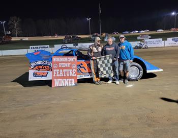 Logan Reed Racing won the first ever Hovis Auto & Truck Supply RUSH Late Model event at Muskingum County Speedway on Saturday, April 27.