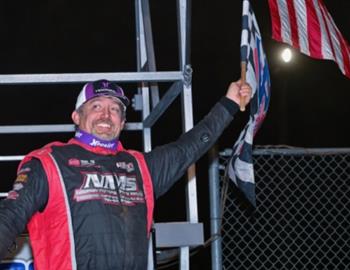 Ashley Newman claims the King of Crate title during the Rogers-Dabbs Crate Racin USA 604 Series at North Alabama Speedway on Aug. 10